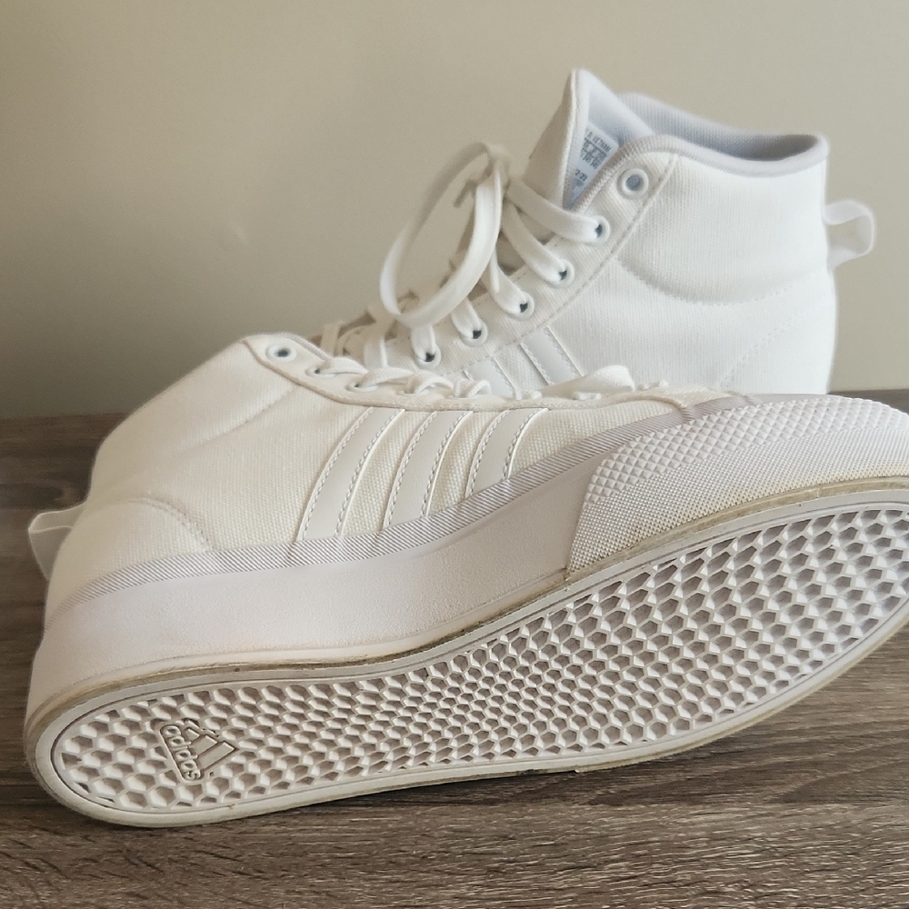 White High-Top Platform Sneakers - Picture 5 of 7